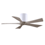 Matthews Fan Company Irene-5H 42" 5 Blade Indoor Ceiling Fan Matte White / Gray Ash