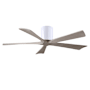 Matthews Fan Company Irene-5H 52" 5 Blade Indoor Ceiling Fan Matte White / Gray Ash