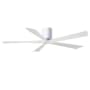 Matthews Fan Company Irene-5H 60" 5 Blade Indoor Ceiling Fan Gloss White / Matte White