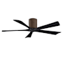 Matthews Fan Company Irene-5H 52" 5 Blade Indoor Ceiling Fan Walnut Tone / Matte Black