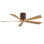 Matthews Fan Company Irene-5H 52" 5 Blade Indoor Ceiling Fan Walnut / Light Maple Tone