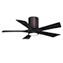 Matthews Fan Company Irene-5HLK 42" 5 Blade Indoor Ceiling Fan Brushed Bronze / Matte Black