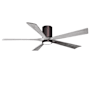 Matthews Fan Company Irene-5HLK 60" 5 Blade Indoor Ceiling Fan Brushed Bronze / Barnwood Tone