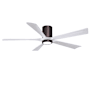 Matthews Fan Company Irene-5HLK 60" 5 Blade Indoor Ceiling Fan Brushed Bronze / Matte White
