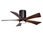 Matthews Fan Company Irene-5HLK 42" 5 Blade Indoor Ceiling Fan Brushed Bronze / Walnut Tone