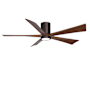 Matthews Fan Company Irene-5HLK 60" 5 Blade Indoor Ceiling Fan Brushed Bronze / Walnut Tone