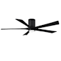 Matthews Fan Company Irene-5HLK 60" 5 Blade Indoor Ceiling Fan Matte Black