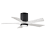 Matthews Fan Company Irene-5HLK 42" 5 Blade Indoor Ceiling Fan Matte Black / Matte White