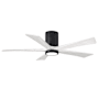 Matthews Fan Company Irene-5HLK 52" 5 Blade Indoor Ceiling Fan Matte Black / Matte White