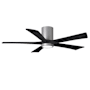 Matthews Fan Company Irene-5HLK 52" 5 Blade Indoor Ceiling Fan Brushed Nickel / Matte Black
