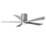Matthews Fan Company Irene-5HLK 52" 5 Blade Indoor Ceiling Fan Brushed Nickel / Barn Wood Tone