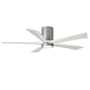 Matthews Fan Company Irene-5HLK 52" 5 Blade Indoor Ceiling Fan Brushed Nickel / Matte White