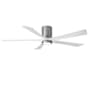 Matthews Fan Company Irene-5HLK 60" 5 Blade Indoor Ceiling Fan Brushed Nickel / Matte White