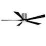 Matthews Fan Company Irene-5HLK 60" 5 Blade Indoor Ceiling Fan Brushed Pewter / Matte Black