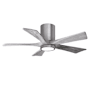 Matthews Fan Company Irene-5HLK 42" 5 Blade Indoor Ceiling Fan Brushed Pewter / Barnwood