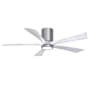 Matthews Fan Company Irene-5HLK 52" 5 Blade Indoor Ceiling Fan Brushed Pewter / Matte White