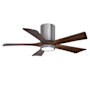 Matthews Fan Company Irene-5HLK 42" 5 Blade Indoor Ceiling Fan Brushed Pewter / Walnut Tone