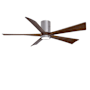 Matthews Fan Company Irene-5HLK 60" 5 Blade Indoor Ceiling Fan Brushed Pewter / Walnut Tone