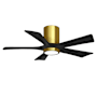 Matthews Fan Company Irene-5HLK 42" 5 Blade Indoor Ceiling Fan Brushed Brass / Matte Black