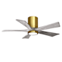 Matthews Fan Company Irene-5HLK 42" 5 Blade Indoor Ceiling Fan Brushed Brass / Barnwood Tone