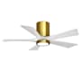 Matthews Fan Company Irene-5HLK 42" 5 Blade Indoor Ceiling Fan Brushed Brass / Matte White