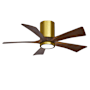 Matthews Fan Company Irene-5HLK 42" 5 Blade Indoor Ceiling Fan Brushed Brass / Walnut