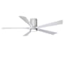 Matthews Fan Company Irene-5HLK 60" 5 Blade Indoor Ceiling Fan Barnwood Tone / Matte White