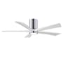 Matthews Fan Company Irene-5HLK 52" 5 Blade Indoor Ceiling Fan Polished Chrome / Matte White