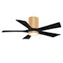 Matthews Fan Company Irene-5HLK 42" 5 Blade Indoor Ceiling Fan Light Maple / Matte Black