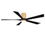 Matthews Fan Company Irene-5HLK 60" 5 Blade Indoor Ceiling Fan Light Maple / Matte Black