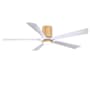 Matthews Fan Company Irene-5HLK 60" 5 Blade Indoor Ceiling Fan Light Maple / Matte White