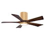 Matthews Fan Company Irene-5HLK 42" 5 Blade Indoor Ceiling Fan Light Maple / Walnut Tone