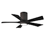 Matthews Fan Company Irene-5HLK 42" 5 Blade Indoor Ceiling Fan Textured Bronze / Matte Black