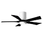 Matthews Fan Company Irene-5HLK 42" 5 Blade Indoor Ceiling Fan Gloss White / Matte Black