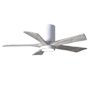Matthews Fan Company Irene-5HLK 42" 5 Blade Indoor Ceiling Fan Gloss White / Barn Wood Tone