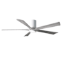 Matthews Fan Company Irene-5HLK 60" 5 Blade Indoor Ceiling Fan Gloss White / Barn Wood Tone