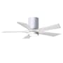 Matthews Fan Company Irene-5HLK 42" 5 Blade Indoor Ceiling Fan Gloss White / Matte White