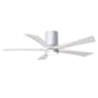 Matthews Fan Company Irene-5HLK 52" 5 Blade Indoor Ceiling Fan Gloss White / Matte White