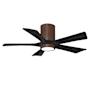 Matthews Fan Company Irene-5HLK 42" 5 Blade Indoor Ceiling Fan Walnut Tone / Matte Black
