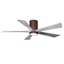 Matthews Fan Company Irene-5HLK 52" 5 Blade Indoor Ceiling Fan Walnut Tone / Barnwood Tone