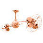 Matthews Fan Company Italo Ventania 13" 6 Blade Indoor Ceiling Fan Polished Copper