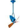 Matthews Fan Company Jarold Direcional 16" 3 Blade Indoor Ceiling Fan with Wall Control Light Blue