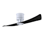 Matthews Fan Company Lindsay 52" 2 Blade Indoor LED Ceiling Fan with Remote Control Matte White / Matte Black