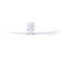 Matthews Fan Company Lindsay 52" 2 Blade Indoor LED Ceiling Fan with Remote Control Matte White / Matte White