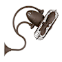 Matthews Fan Company Melody 13" 3 Blade Wall Fan with Wall Control Textured Bronze