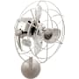 Matthews Fan Company Michelle Parede 13" 3 Blade Indoor Wall Mount Fan with Cage Brushed Nickel