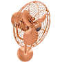 Matthews Fan Company Michelle Parede 13" 3 Blade Indoor Wall Mount Fan with Cage Brushed Copper