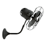 Matthews Fan Company Michelle Parede 13" 3 Blade Indoor Wall Mount Fan with Cage Bronzette