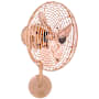 Matthews Fan Company Michelle Parede 13" 3 Blade Indoor Wall Mount Fan with Cage Polished Copper