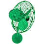 Matthews Fan Company Michelle Parede 13" 3 Blade Indoor Wall Mount Fan with Cage Green